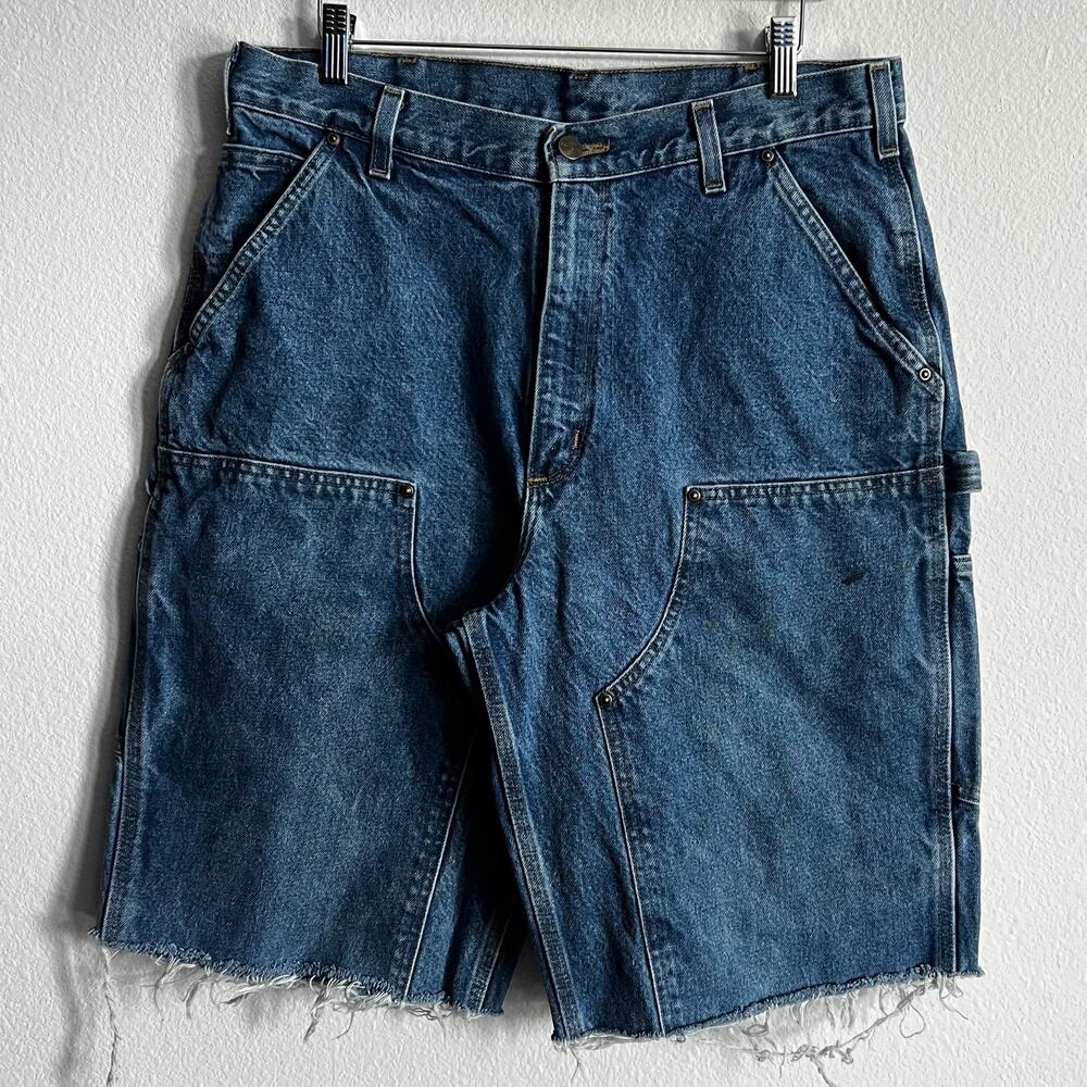 Carhartt denim double knee work wear carpenter shorts
